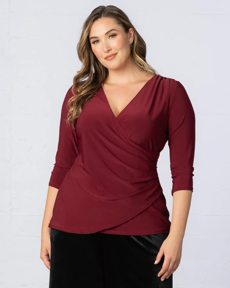 Femme Fatale Faux Wrap Top