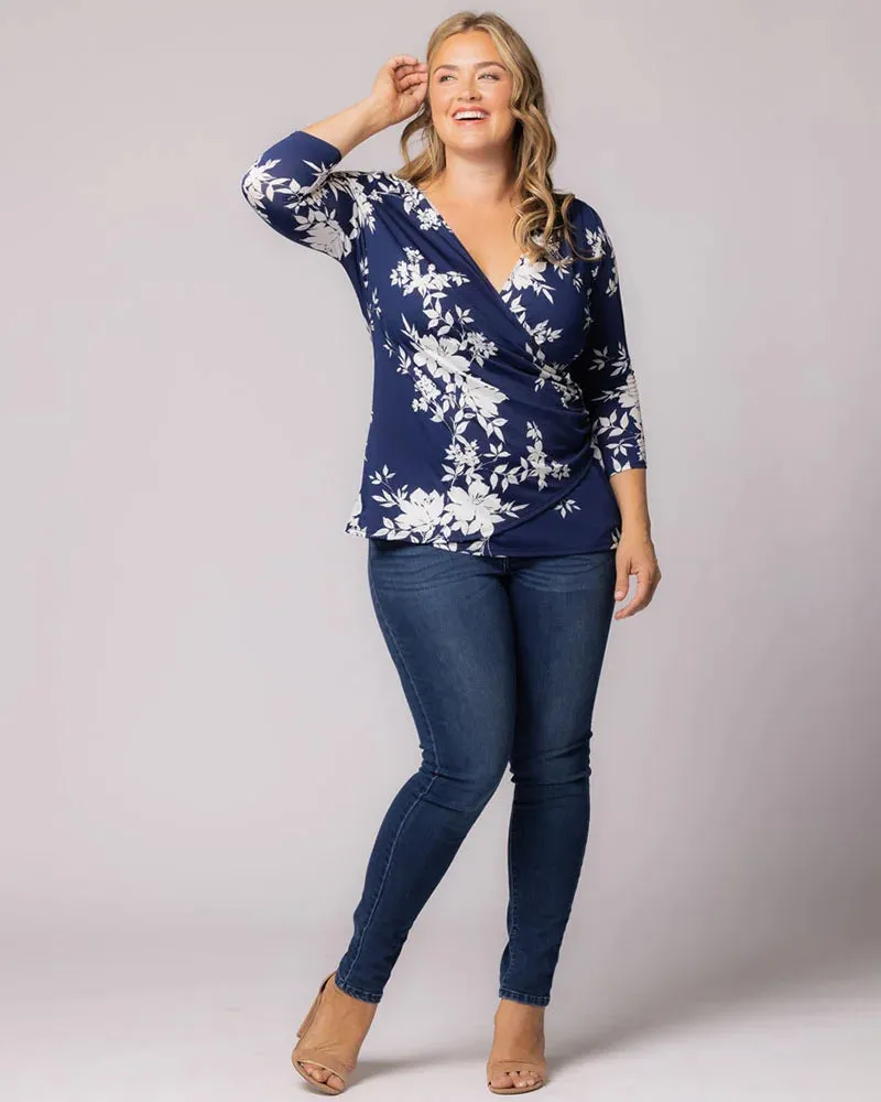 Femme Fatale Faux Wrap Top