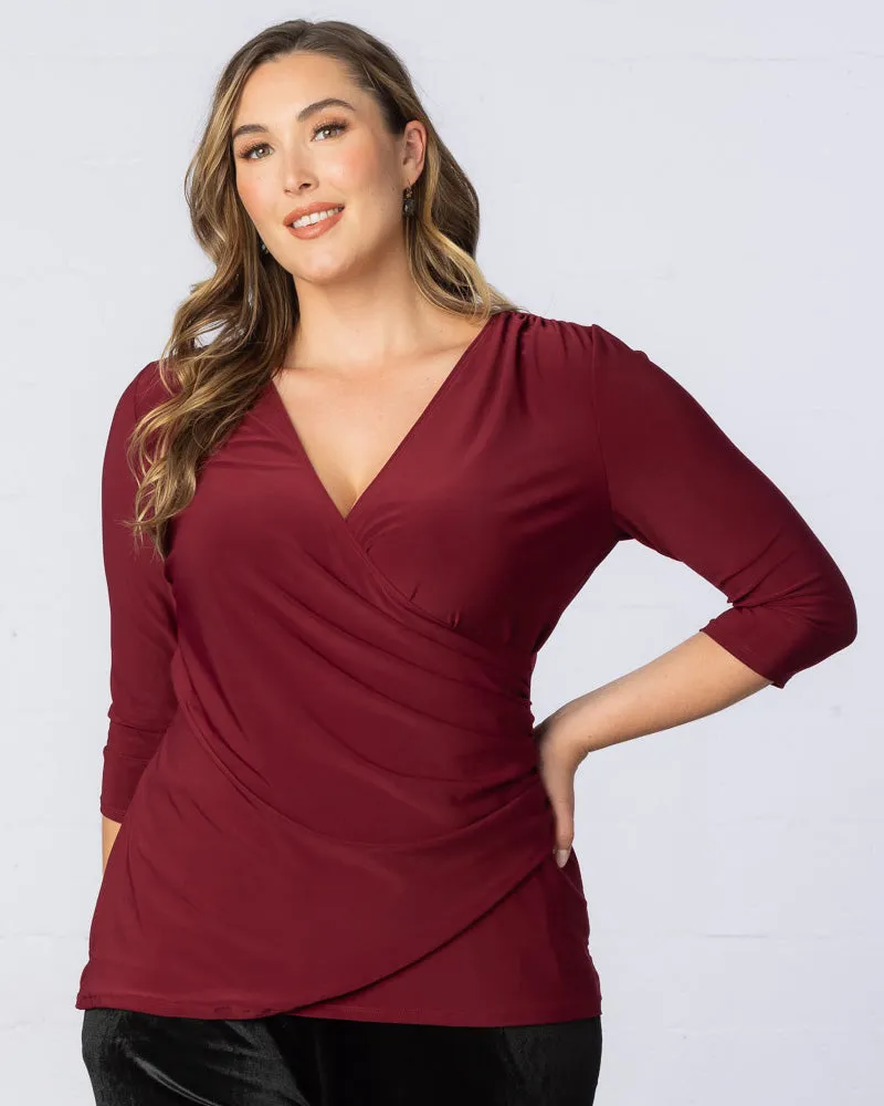 Femme Fatale Faux Wrap Top