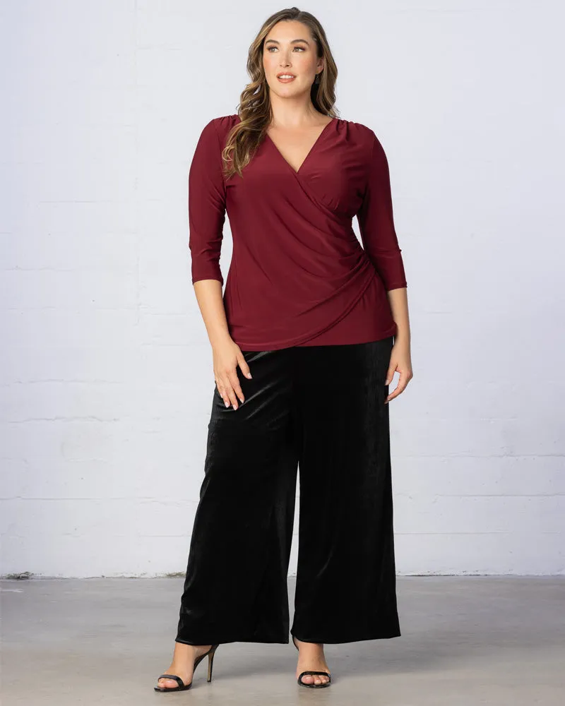 Femme Fatale Faux Wrap Top