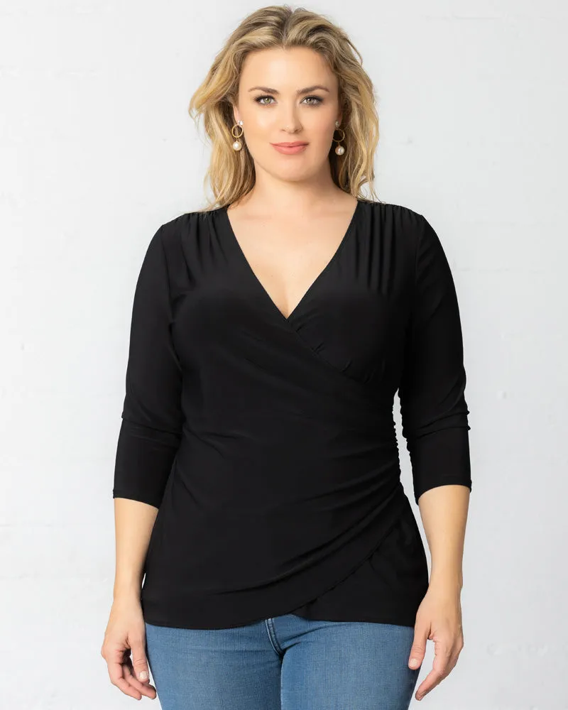 Femme Fatale Faux Wrap Top