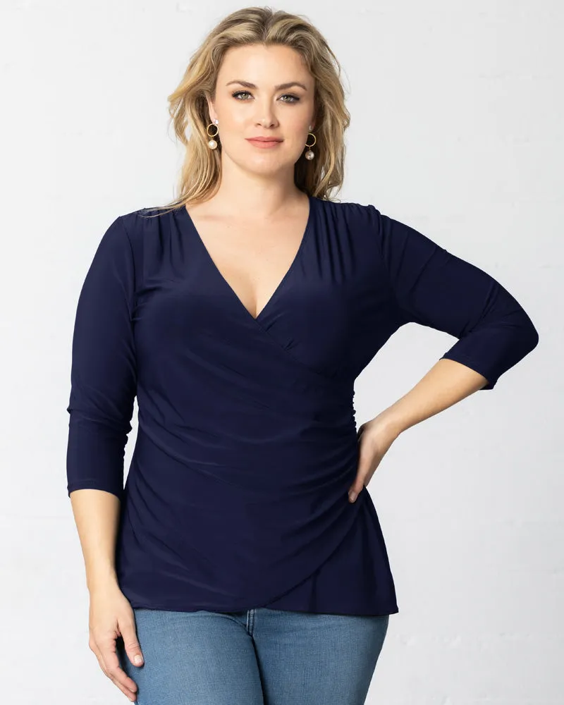 Femme Fatale Faux Wrap Top