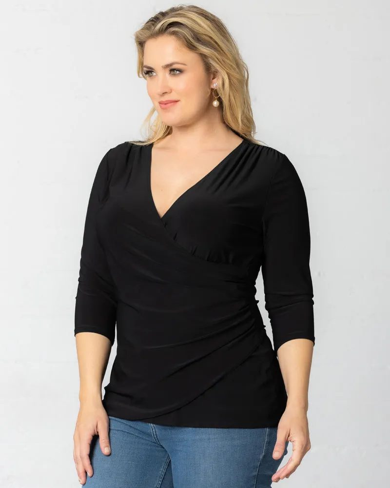 Femme Fatale Faux Wrap Top