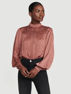 Full Pleat Top -- Rosewood