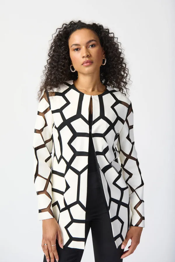 Geometric Dual Fabric Jacket