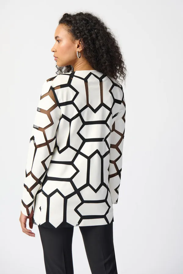 Geometric Dual Fabric Jacket