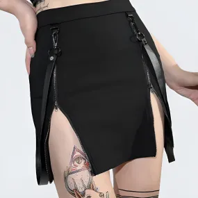 Gothic Zipper Skirt