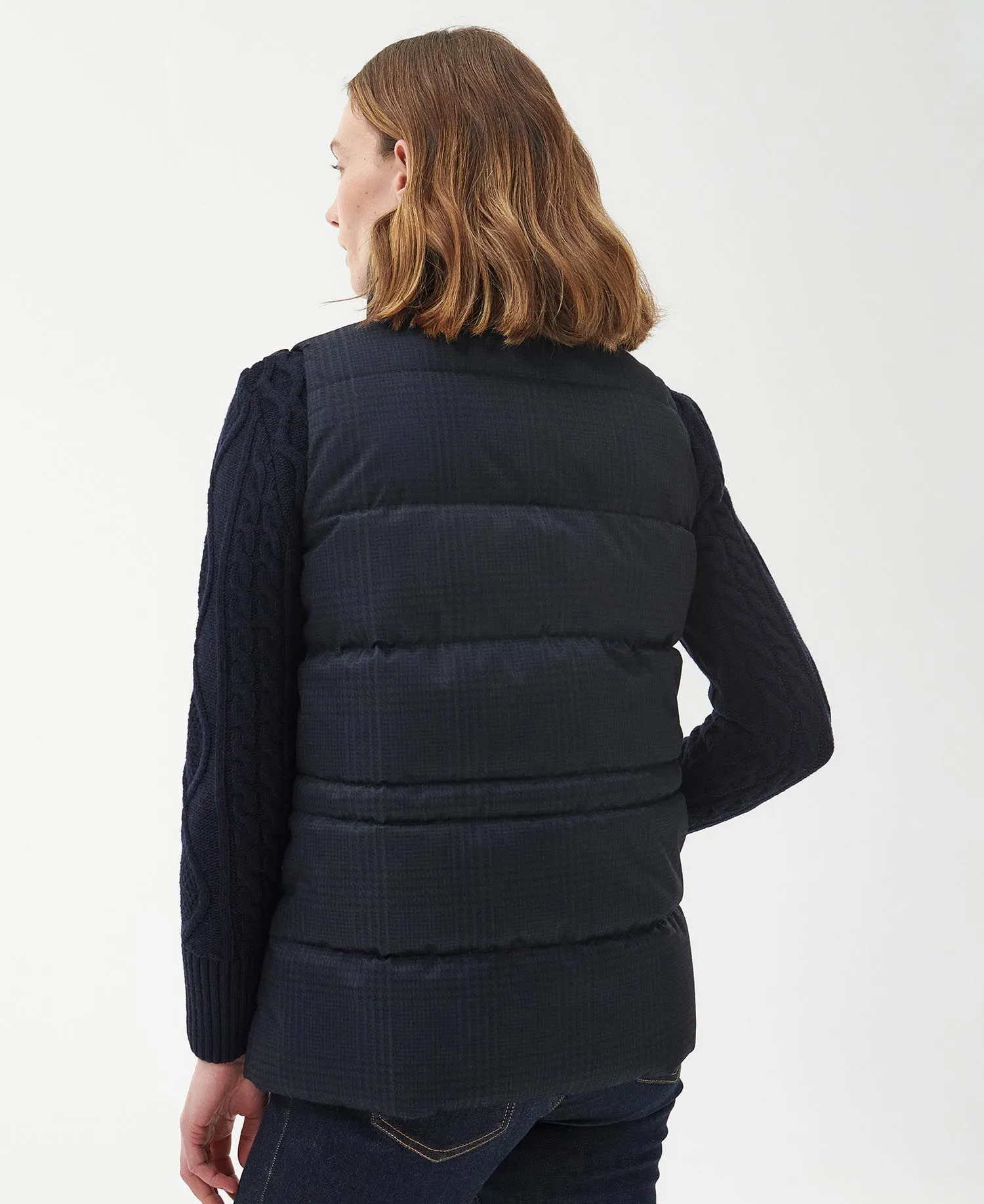 Herring Gilet - Dark Navy Prince Of Wales Check