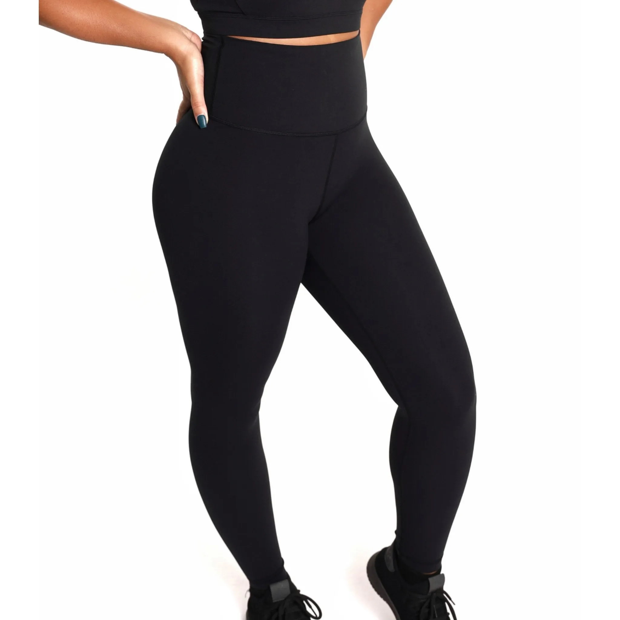 HIGH WAIST LEGGINGS - NOIR