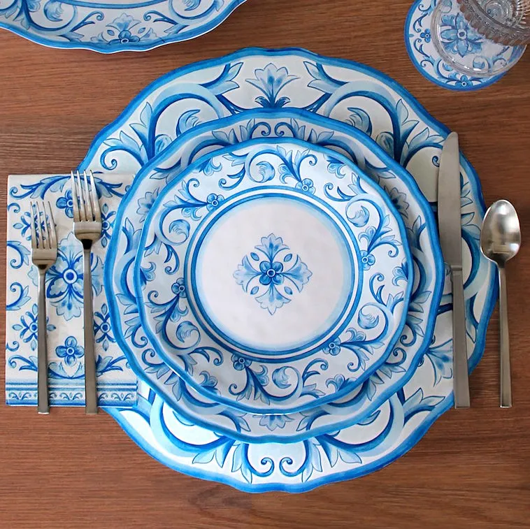 Isla Bleu Melamine Dinnerware Set