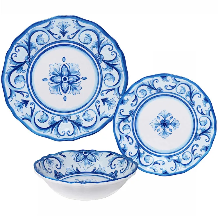 Isla Bleu Melamine Dinnerware Set