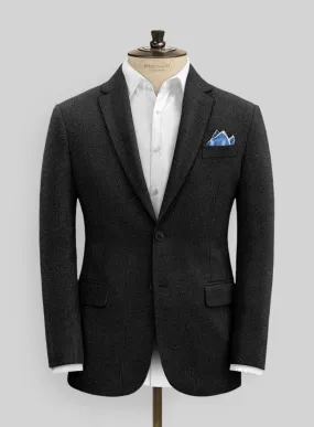 Italian Highlander Black Tweed Jacket