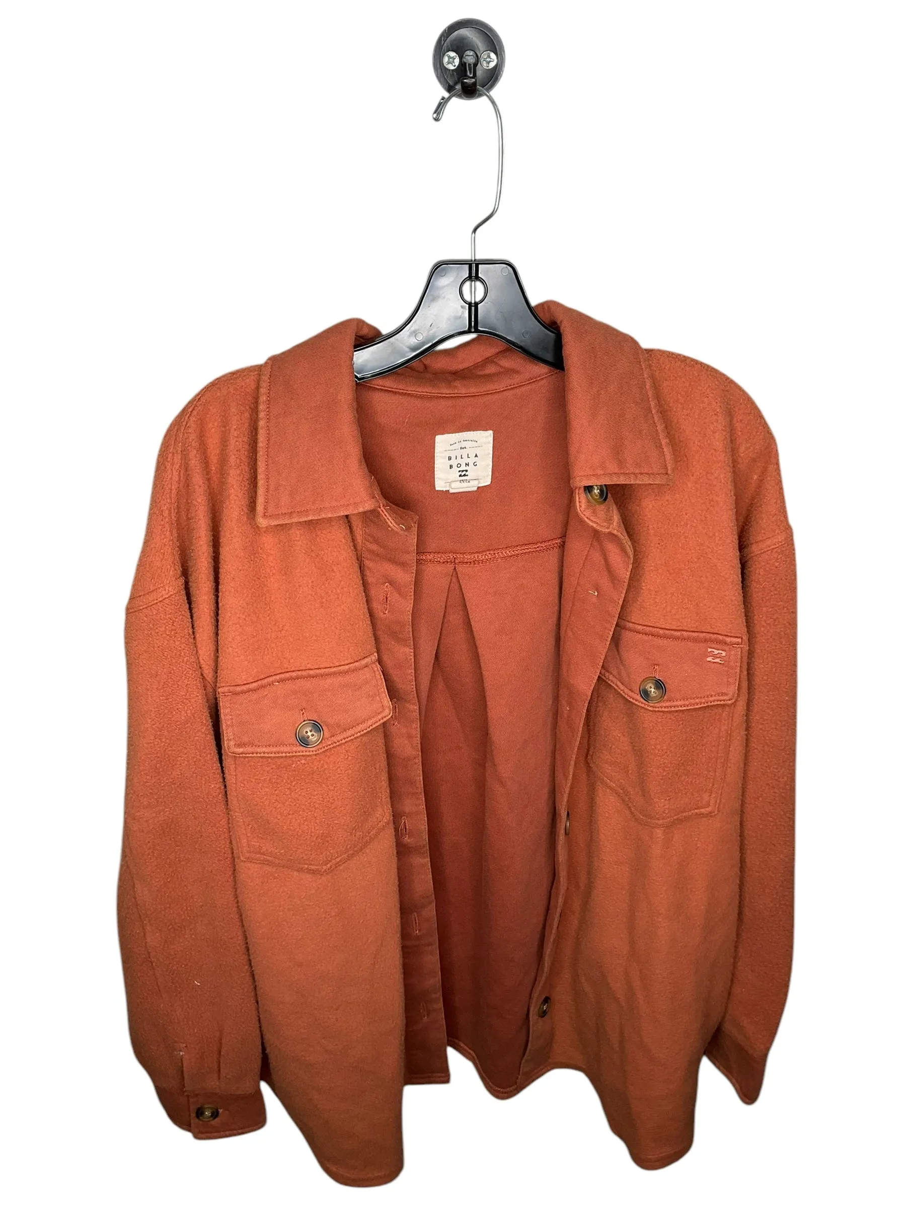 Jacket Fleece By Clothes Mentor In Orange, Size: S