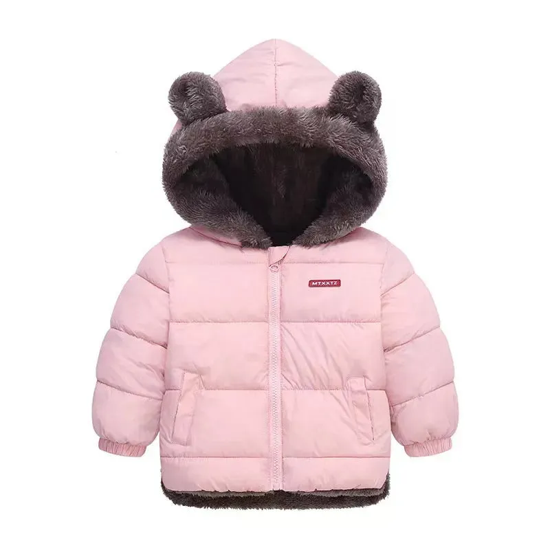 Kids Puffer Hooded Reversible Jacket