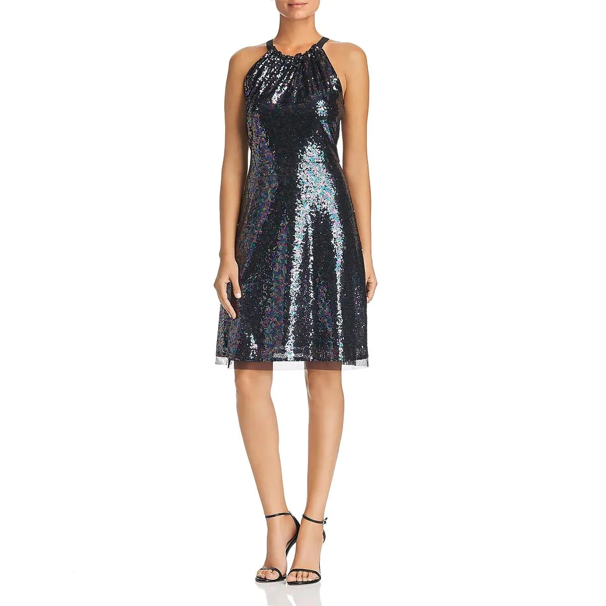 LE GALI Roxanne Sequined Halter Women's Dress