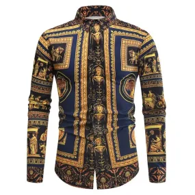 Luxury Printed Long Sleeve Casual