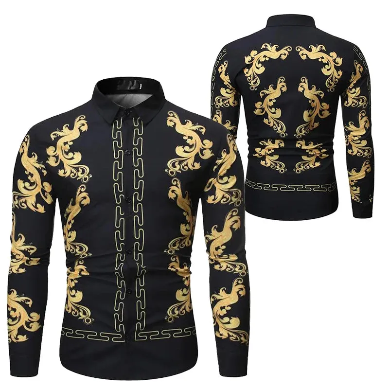 Luxury Printed Long Sleeve Casual