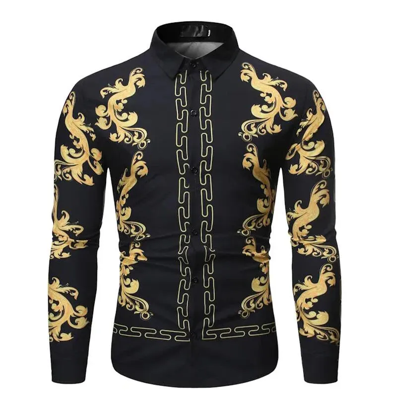 Luxury Printed Long Sleeve Casual