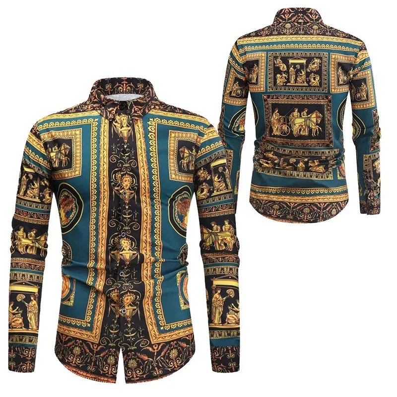 Luxury Printed Long Sleeve Casual