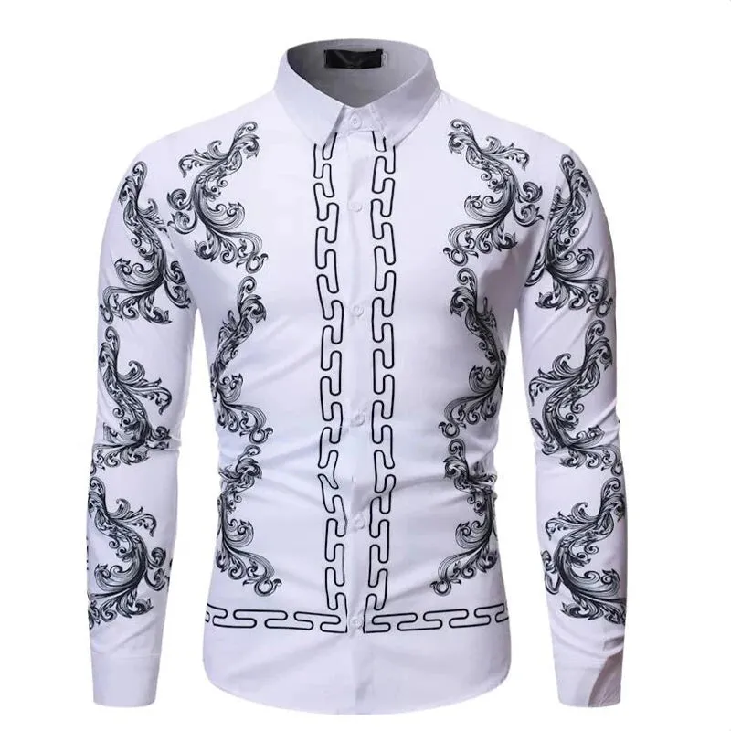 Luxury Printed Long Sleeve Casual