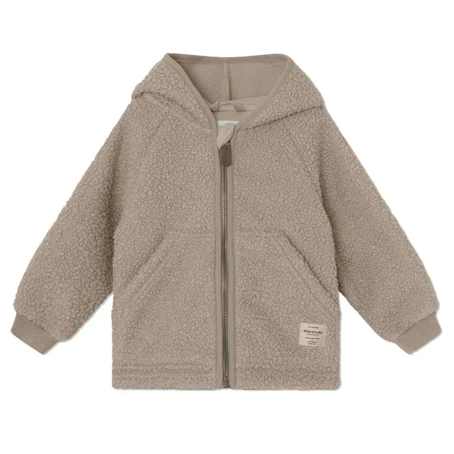 MATLIFF Teddyfleece Jacket - Grey Brown