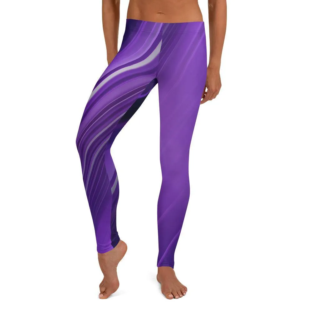 Mauve Low Waist Leggings