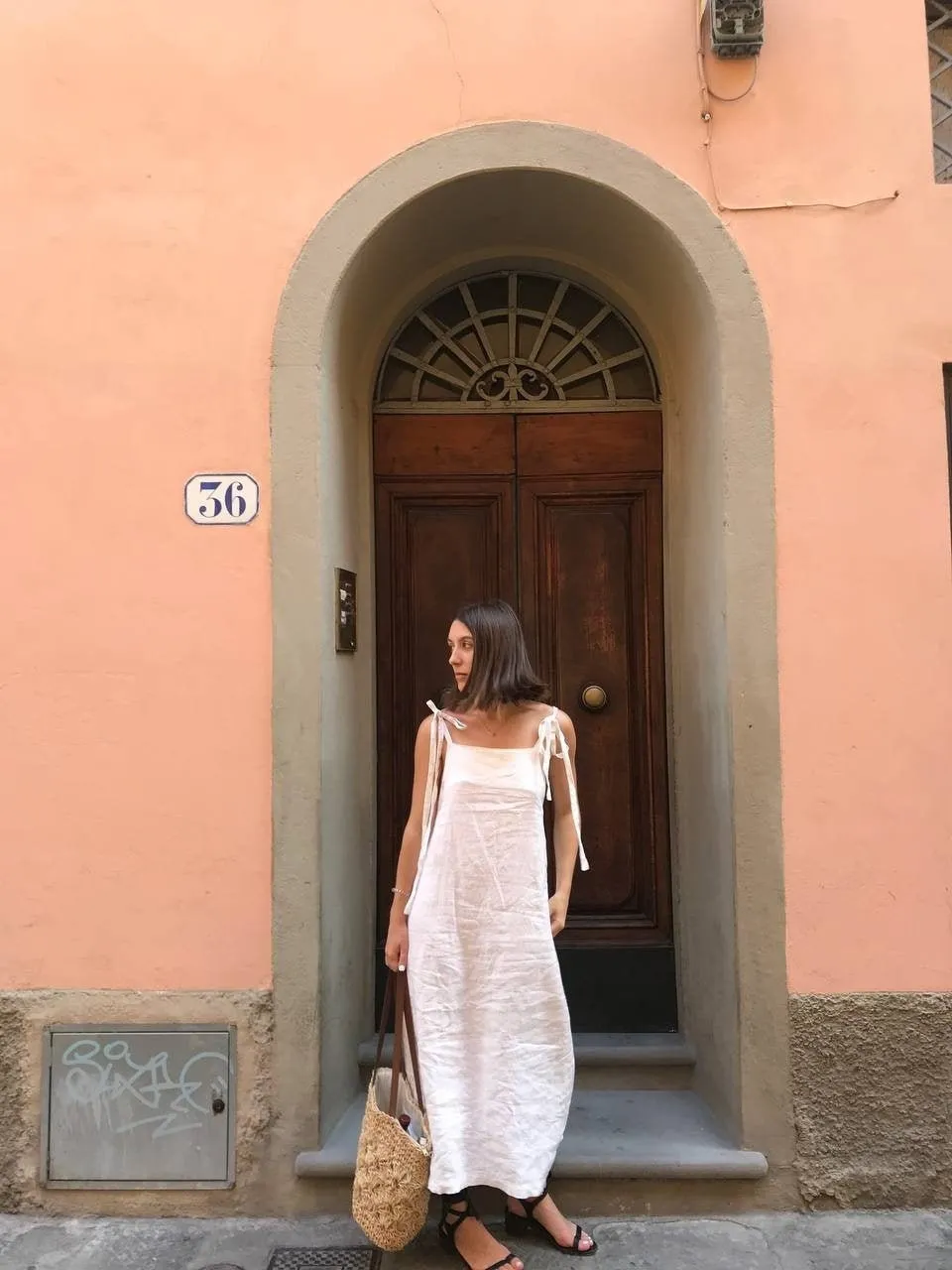 Maxi Dress, White Linen Dress with Pockets, Women's Long Linen Summer Dress, Romantic Dress, Oversized Dress, Minimalist Dress