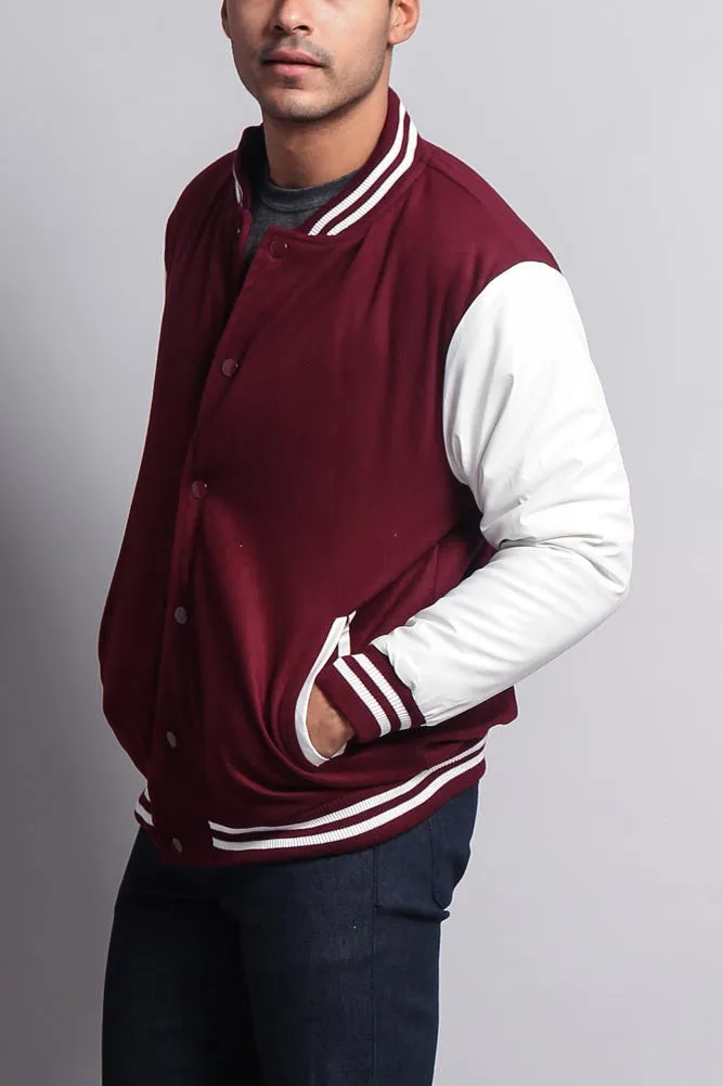 Men's Essential Letterman Varsity Jacket