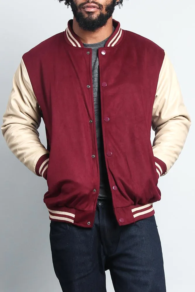 Men's Essential Letterman Varsity Jacket