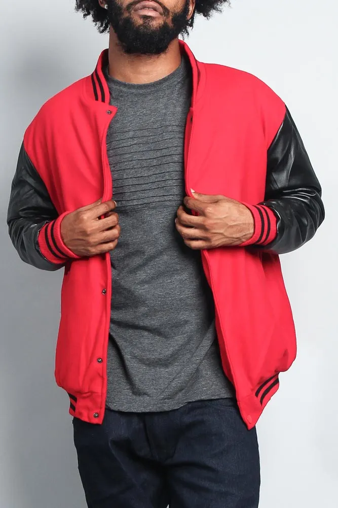 Men's Essential Letterman Varsity Jacket