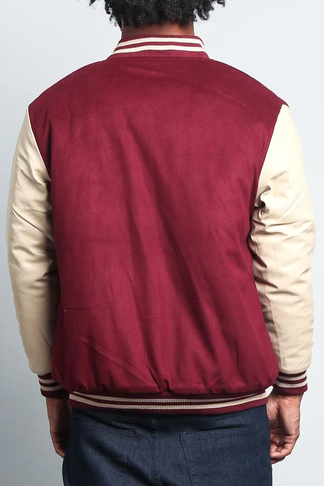 Men's Essential Letterman Varsity Jacket