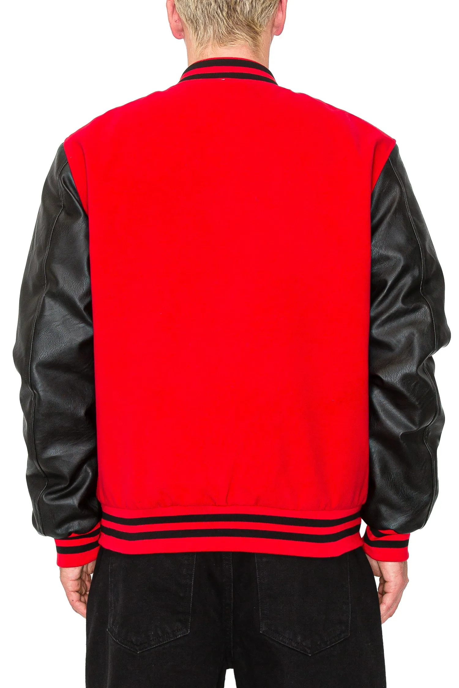 Men's Essential Melton Varsity Jacket