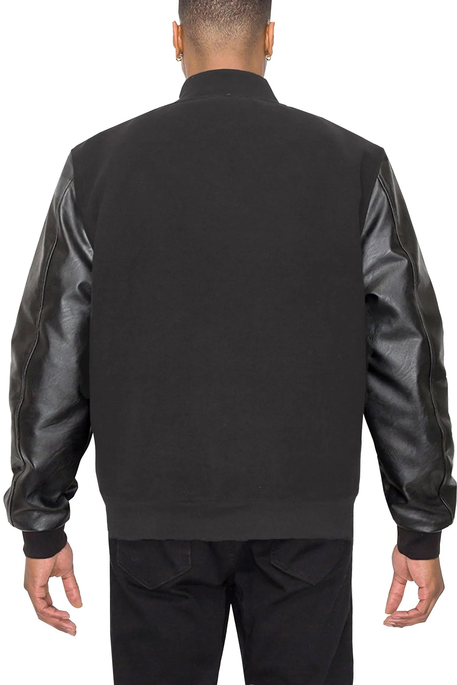 Men's Essential Melton Varsity Jacket