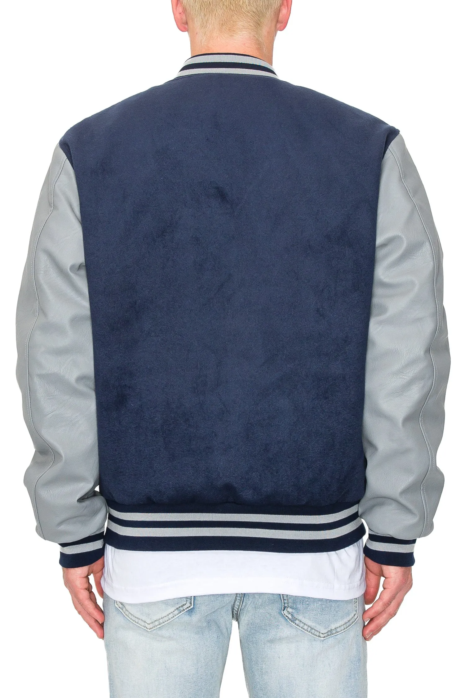 Men's Essential Melton Varsity Jacket