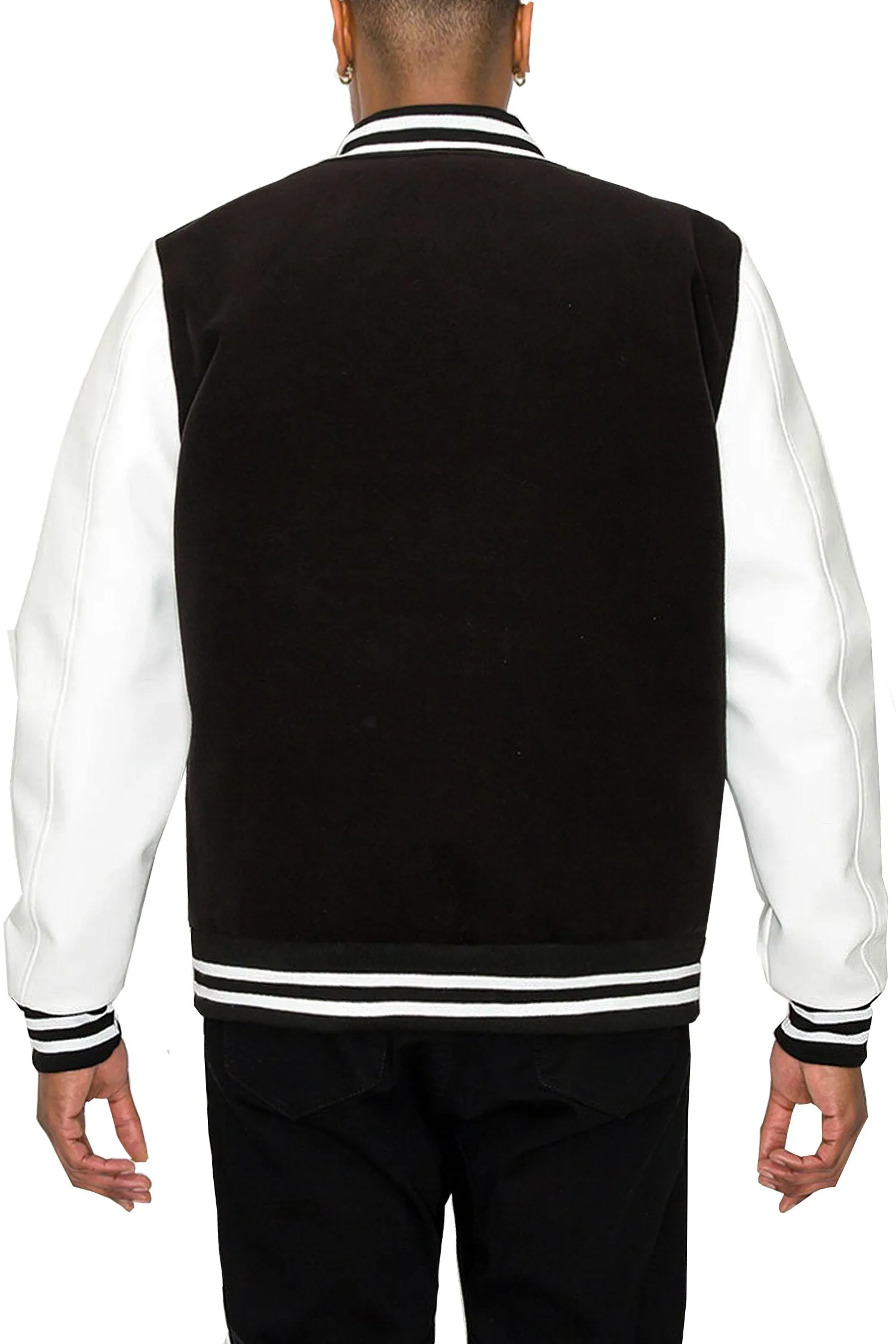 Men's Essential Melton Varsity Jacket