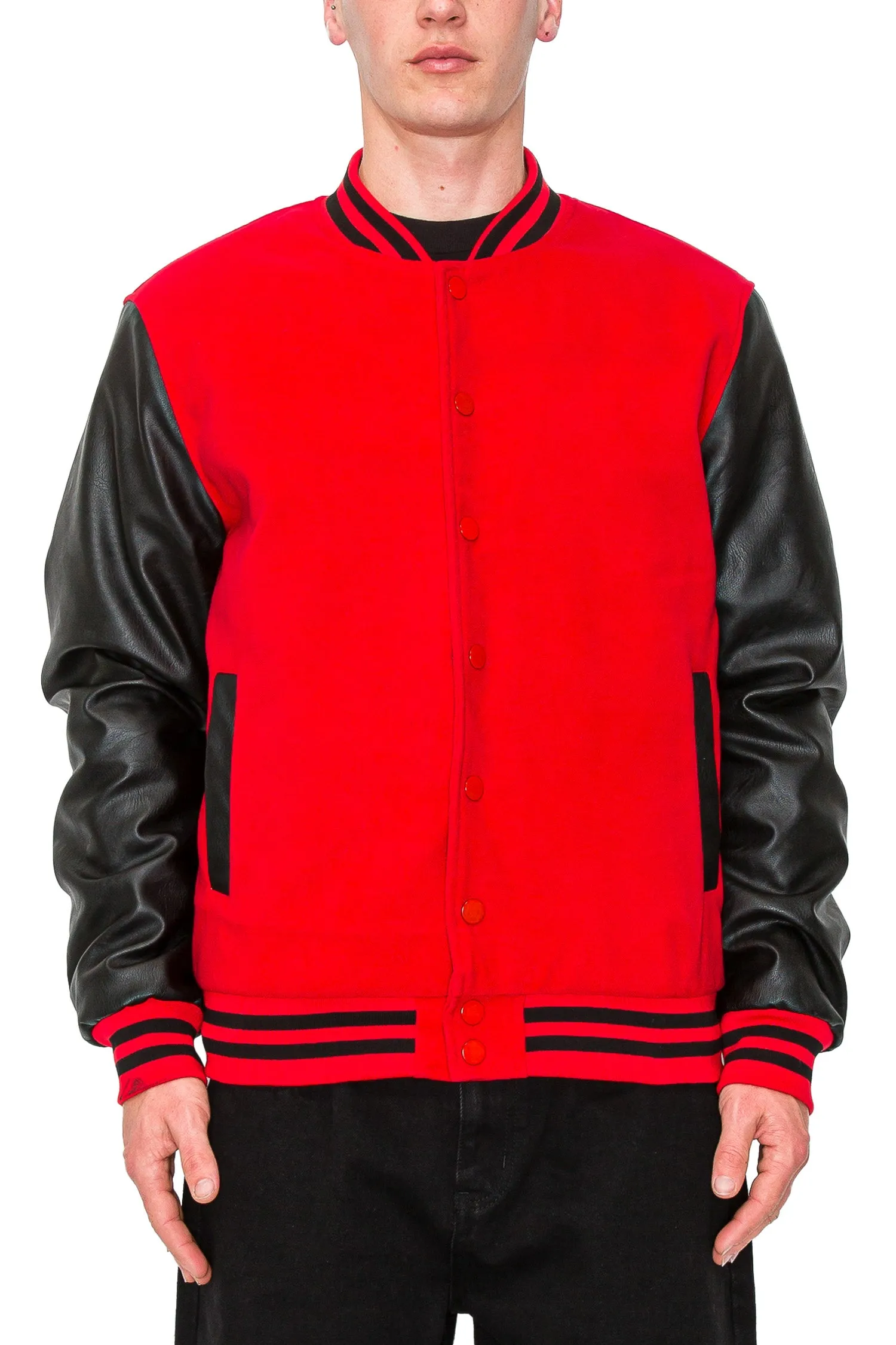 Men's Essential Melton Varsity Jacket