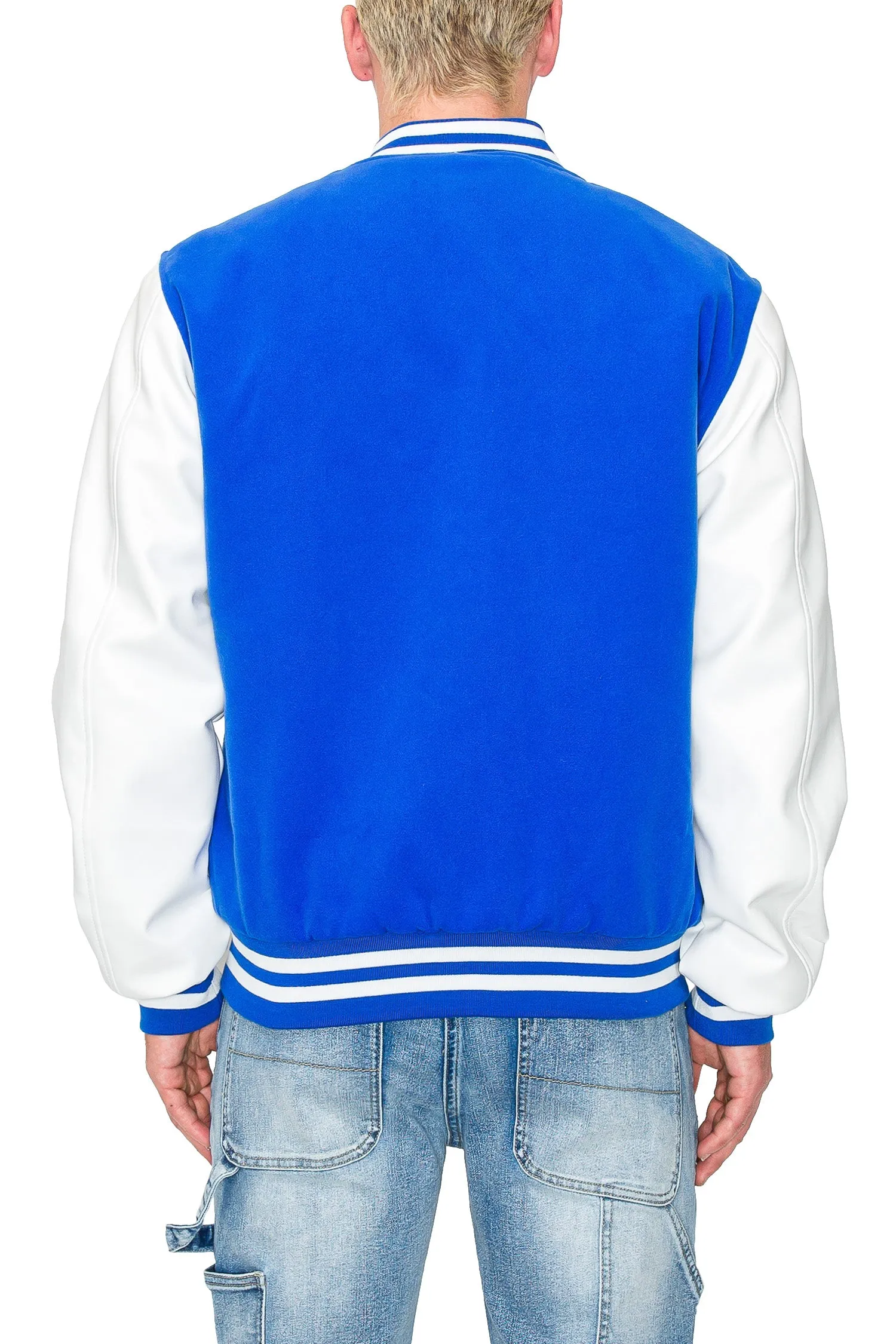 Men's Essential Melton Varsity Jacket