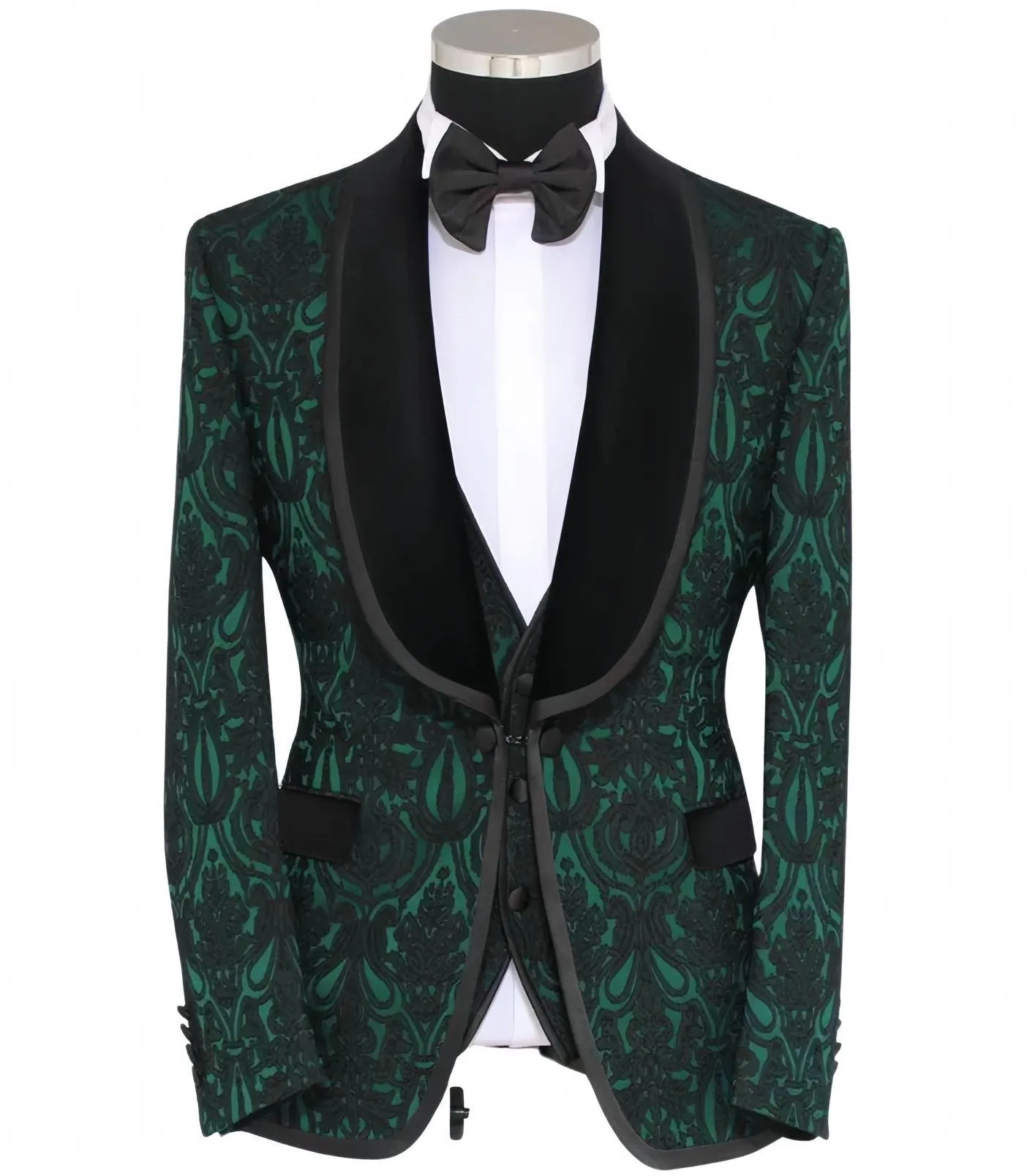 Mens Forest Green Tuxedo Jacket