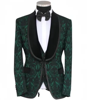 Mens Forest Green Tuxedo Jacket