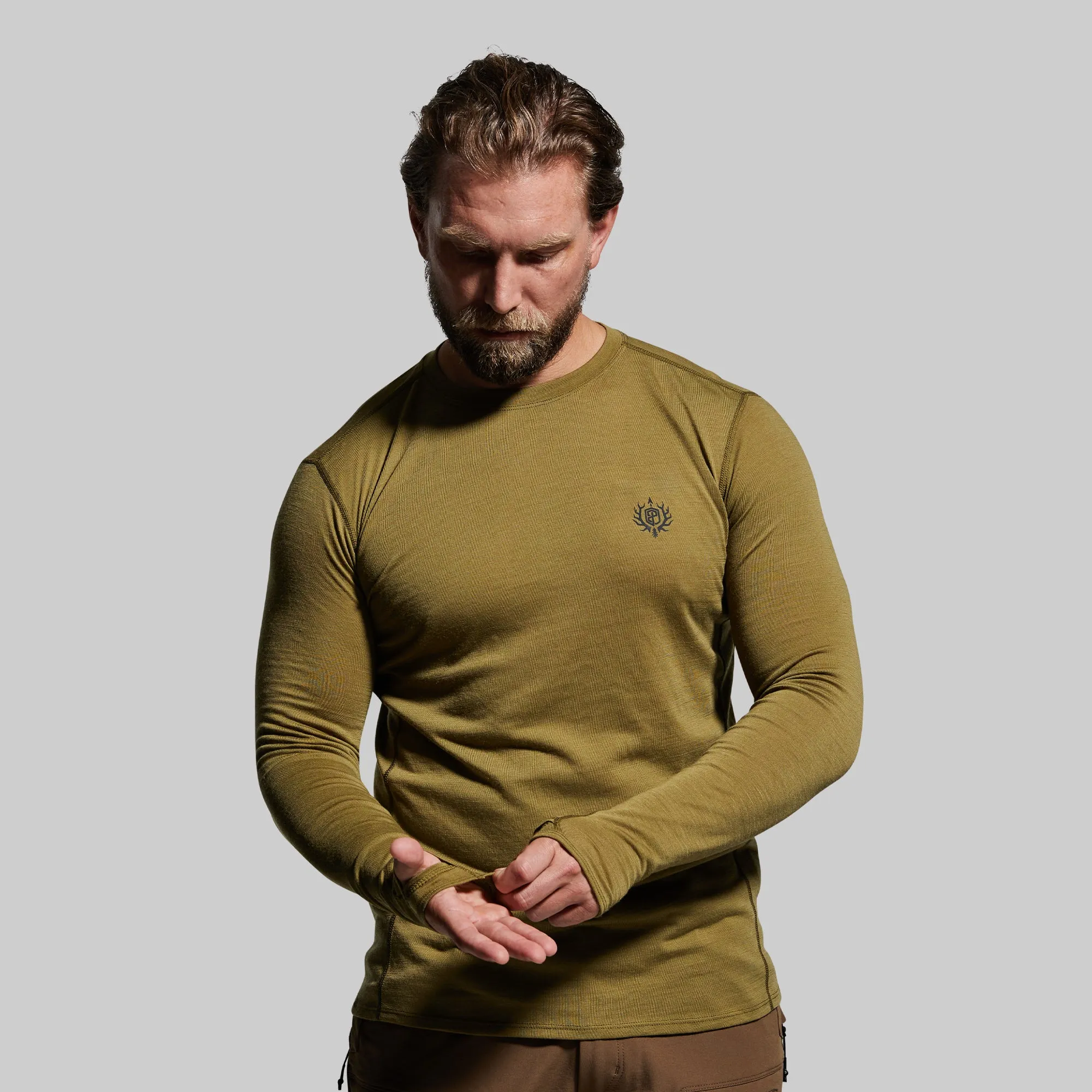 Men's Ridgeline Base Layer Top (Deep Moss)