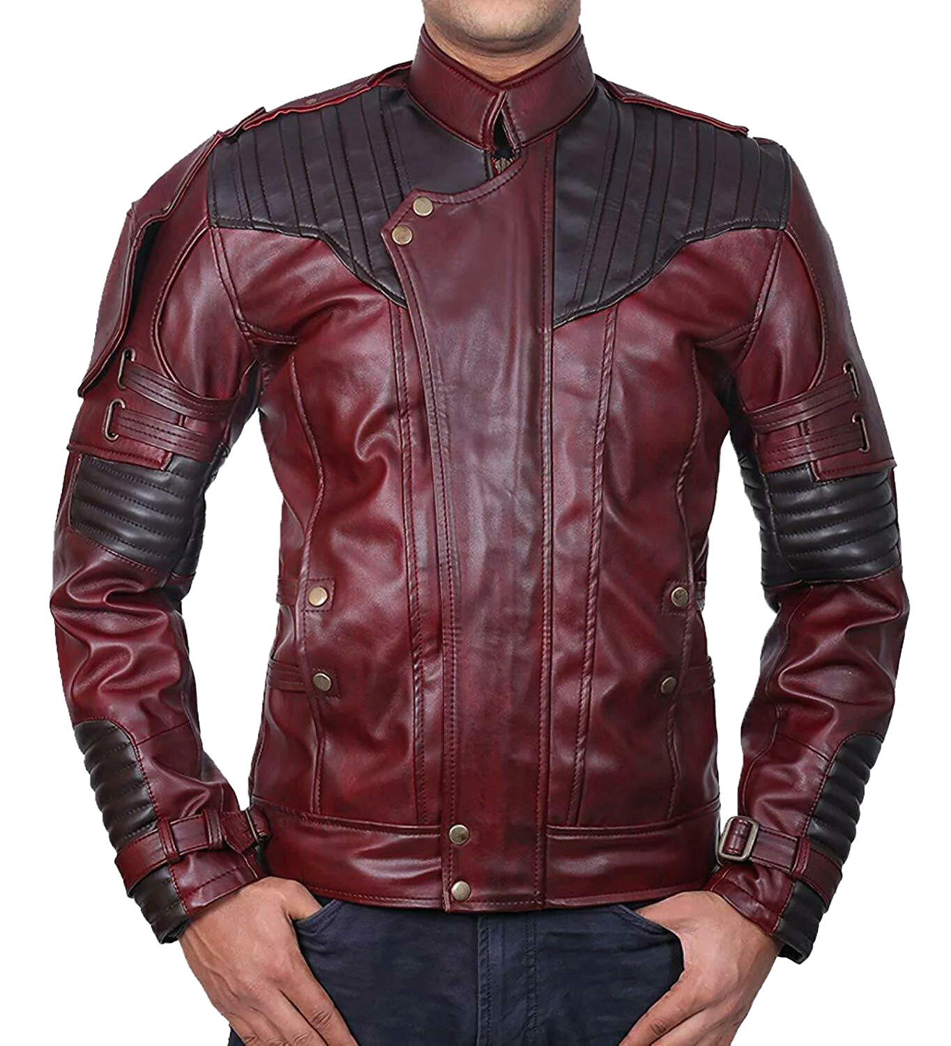 Mens Superhero Thor 4 men's Galaxy Leather Trench Costume Jacket