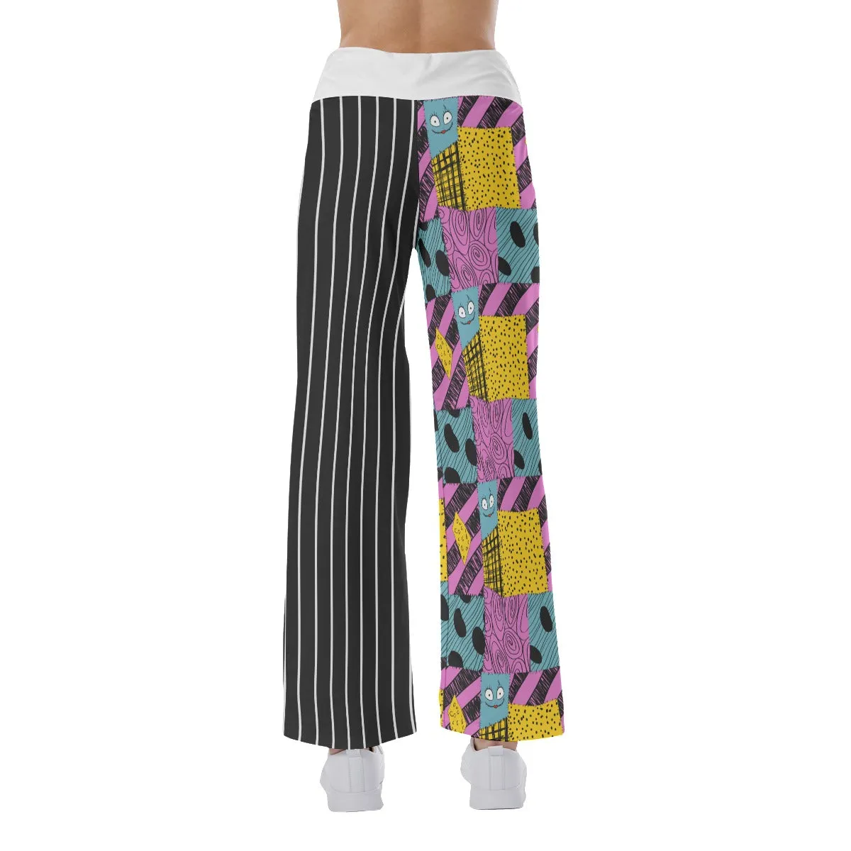 Nightmare Theme Art Women's High-waisted Wide Leg Pants