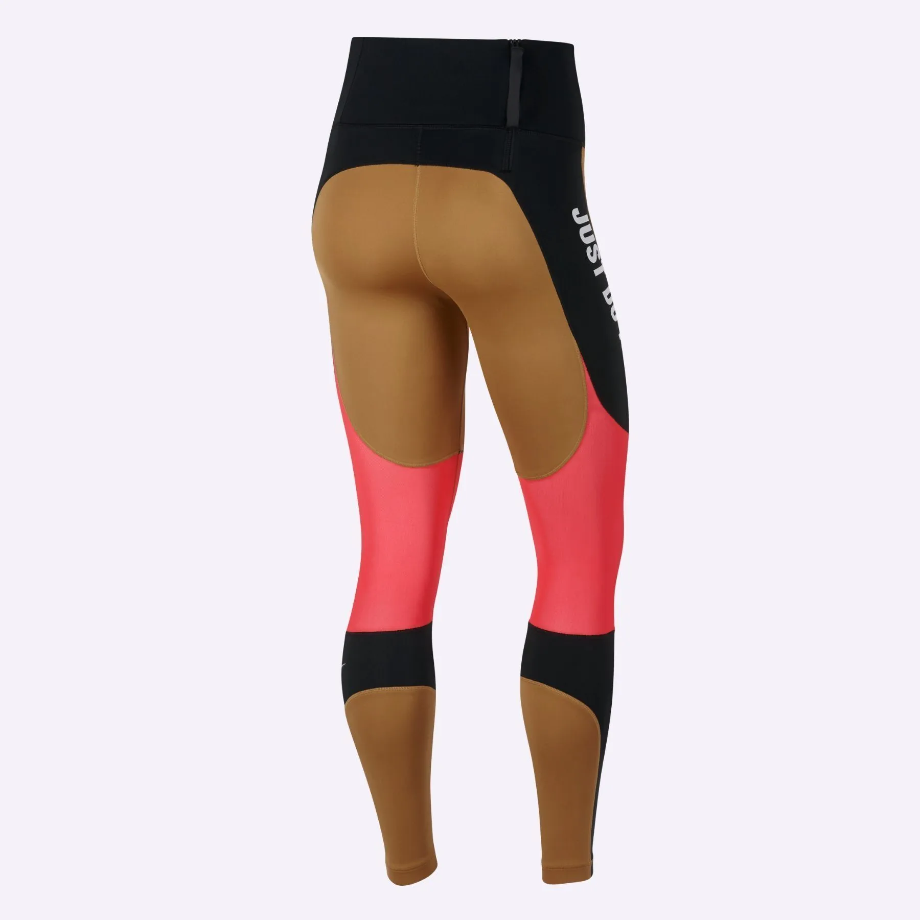 Nike - Dri-FIT Power Women's Graphic Training Tights - Wheat/Black/Ember Glow/White