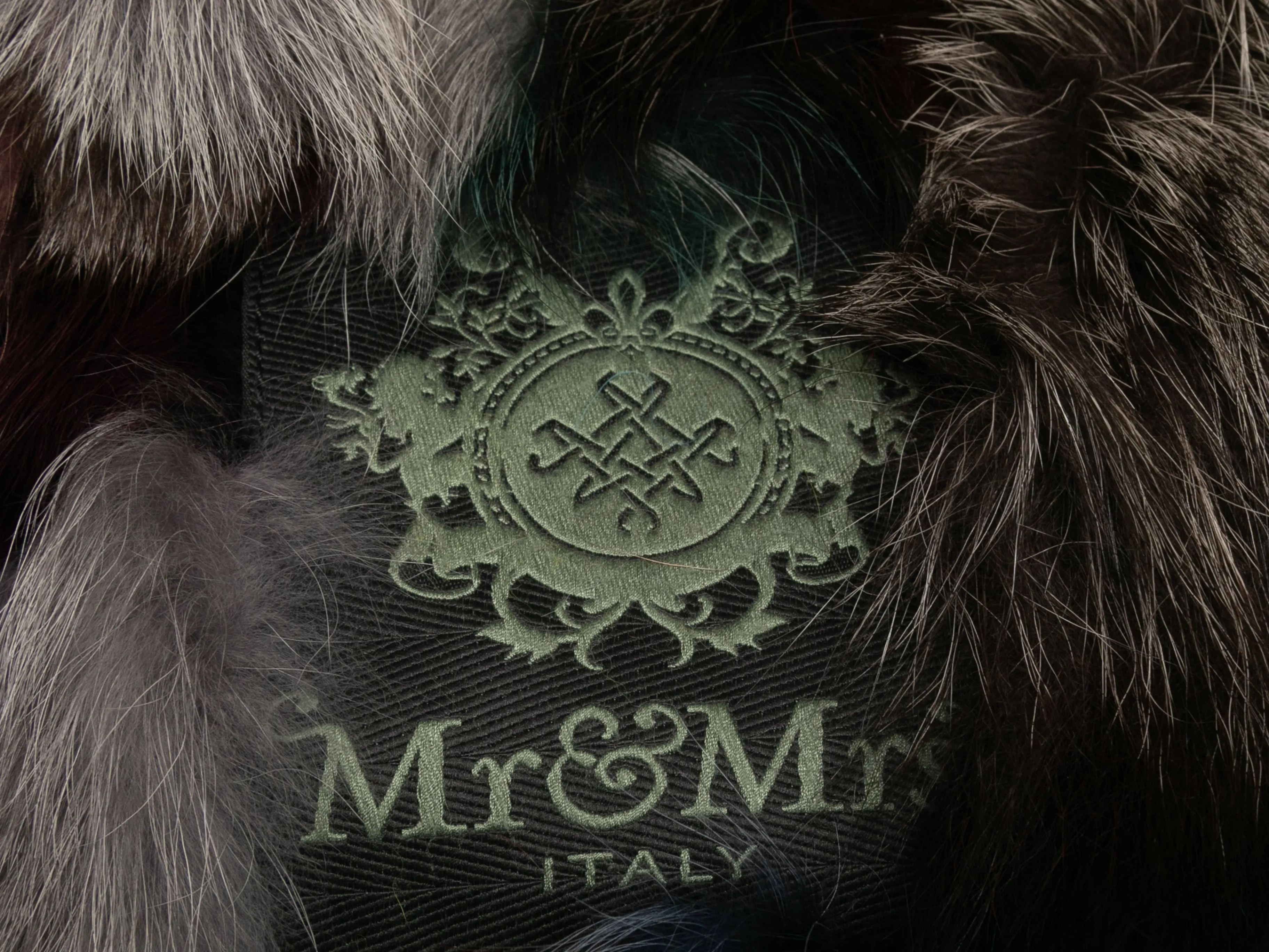 Olive & Brown Mr & Mrs Italy Fur-Trimmed Hooded Parka Size US XXS