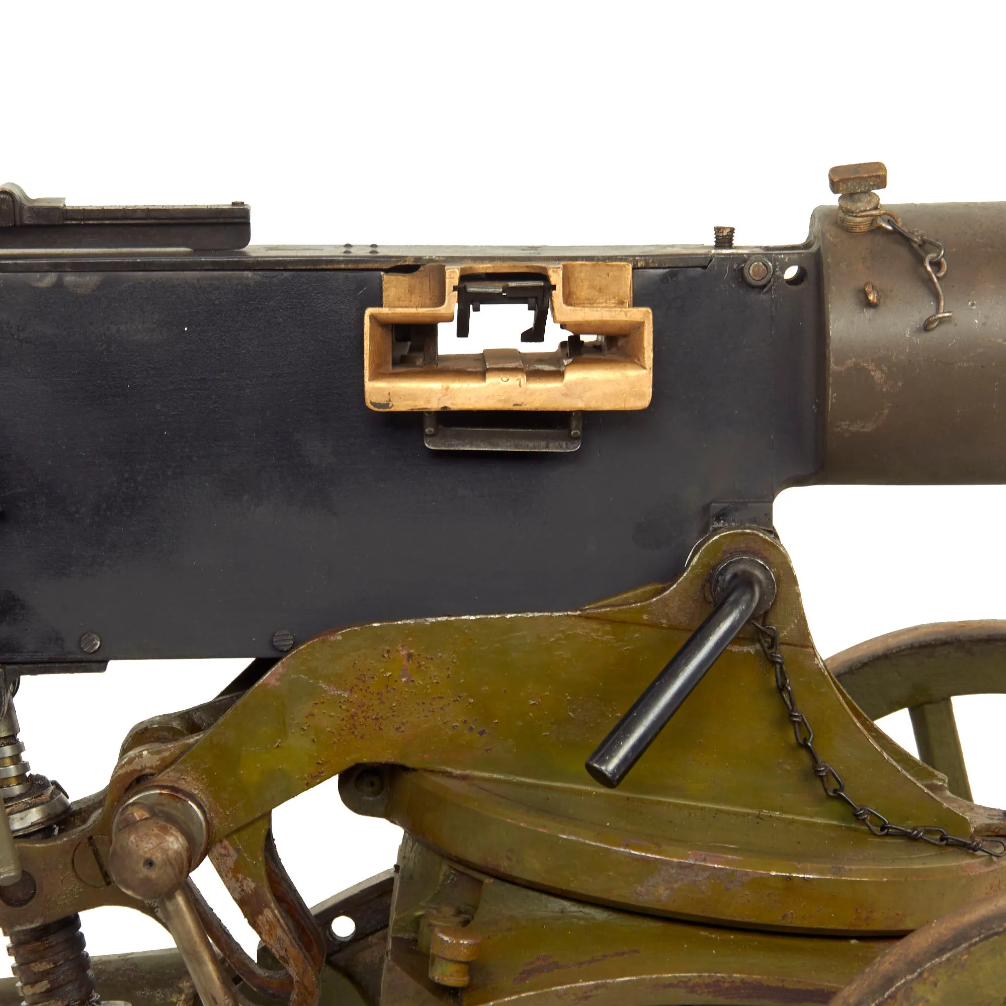 Original Russian WWI / WWII Maxim M-1905/1910 Smooth Jacket Display Machine Gun with Sokolov Mount & Accessories - dated 1942