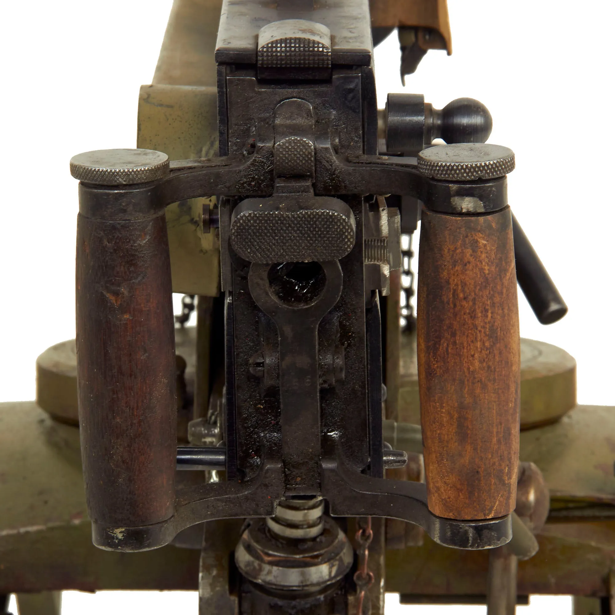 Original Russian WWI / WWII Maxim M-1905/1910 Smooth Jacket Display Machine Gun with Sokolov Mount & Accessories - dated 1942