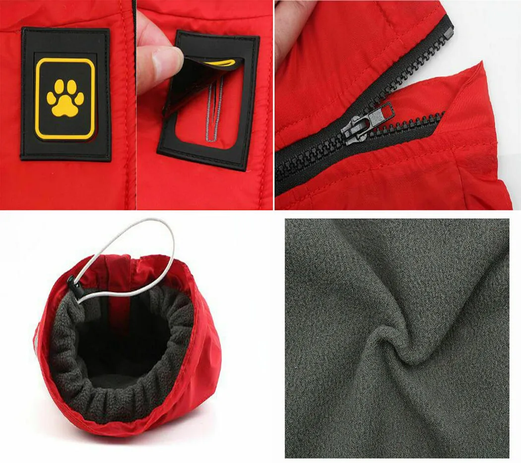 PETLAVISH Pro™ Warm Large Dog Vest Jacket: Waterproof Light-Reflecting Fleece XL-6XL