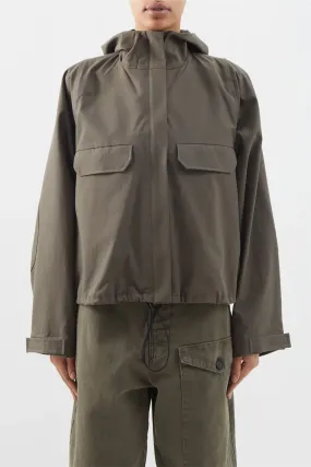 Pleat-back Smock Parka