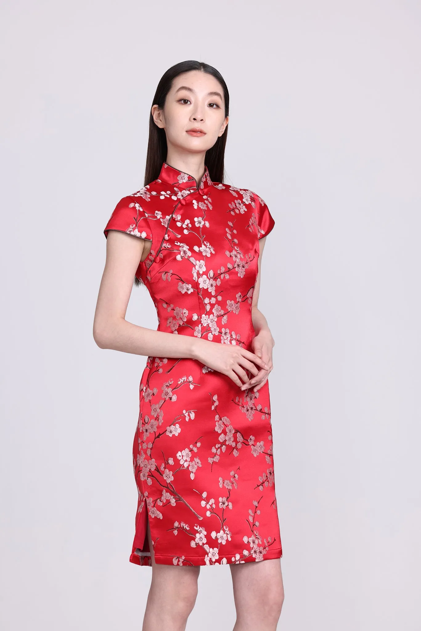 POLLY Plum Brocade Cheongsam