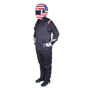 RaceQuip Nomex Multi Layer Fire Suit Jacket - Black - Small - 91619029